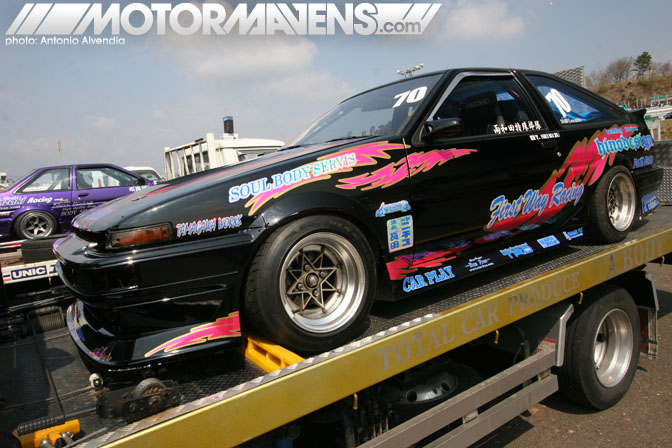 artchis, ae86, corolla, trueno, run free, sugo raceway, d1gp, cipher garage