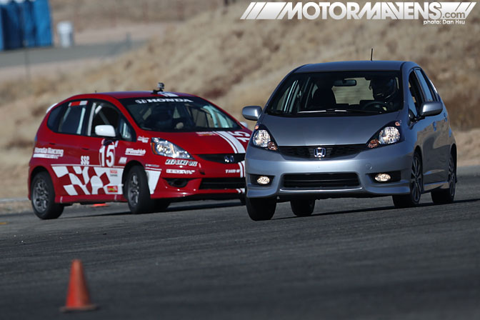 Bspec B-Spec Honda Fit Mazda 2 series Willow Springs scca BFGoodrich R1 5Zigen FN01RC Bilstein Hawk dean case TE McHale