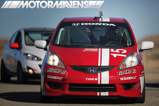 Bspec B-Spec Honda Fit Mazda 2 series Willow Springs scca BFGoodrich R1 5Zigen FN01RC Bilstein Hawk dean case TE McHale