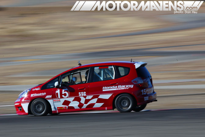 Bspec B-Spec Honda Fit Mazda 2 series Willow Springs scca BFGoodrich R1 5Zigen FN01RC Bilstein Hawk dean case TE McHale