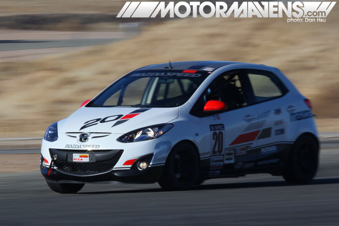 Bspec B-Spec Honda Fit Mazda 2 series Willow Springs scca BFGoodrich R1 5Zigen FN01RC Bilstein Hawk dean case TE McHale