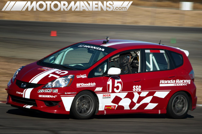 Bspec B-Spec Honda Fit Mazda 2 series Willow Springs scca BFGoodrich R1 5Zigen FN01RC Bilstein Hawk dean case TE McHale