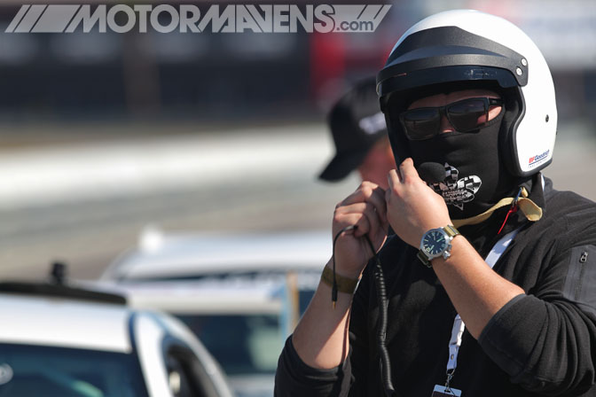 Antonio Alvendia helmet BFG BF Goodrich Rival Tire Test Tire Rack New Orleans Nola Motorsports Park