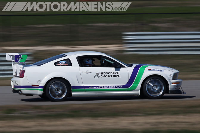 Ford Racing Mustang FR500S BFG BF Goodrich Rival Tire Test Tire Rack New Orleans Nola Motorsports Park