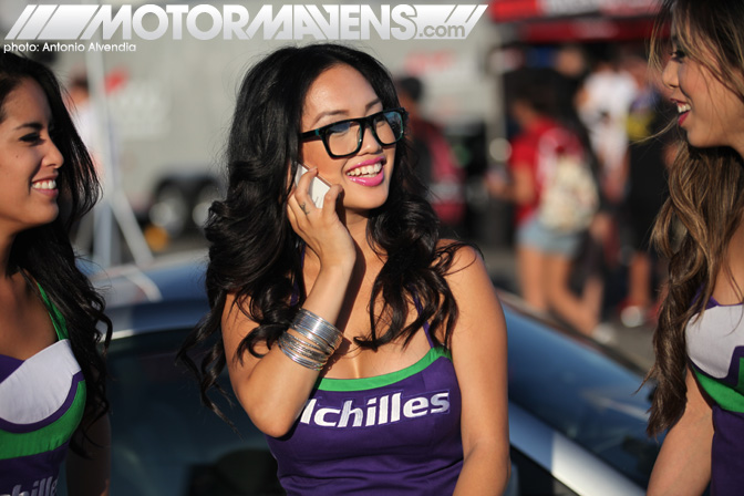 Ashley Vee 9Five Eyewear 9Fivers Watson wayfarer sunglasses frames Achilles Tire umbrella girl Ray Ban Formula Drift Championship Finale Irwindale Speedway drifting