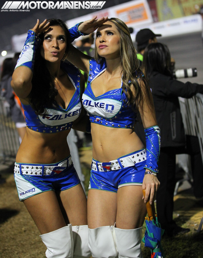 Melanie Tillbrook Julie M Galindo Falken Tire Umbrella Girls Formula Drift