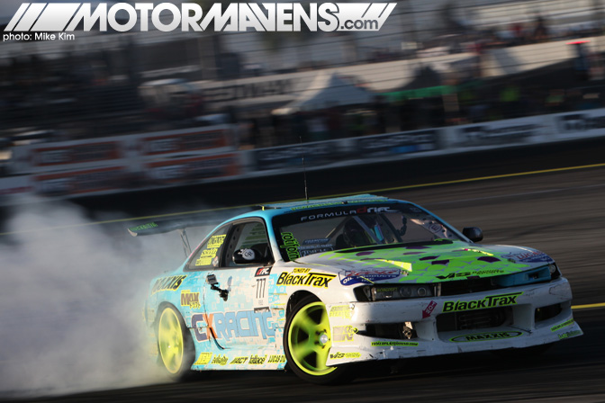 Matt Field S14 Blacktrax rotiform Formula Drift Championship Finale Irwindale Speedway drifting