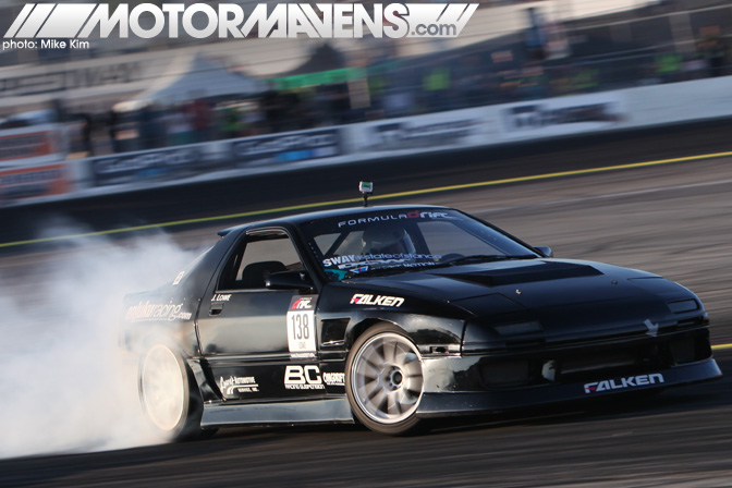 Jeremy Lowe FC3S Mazda RX7 Formula Drift Championship Finale Irwindale Speedway drifting