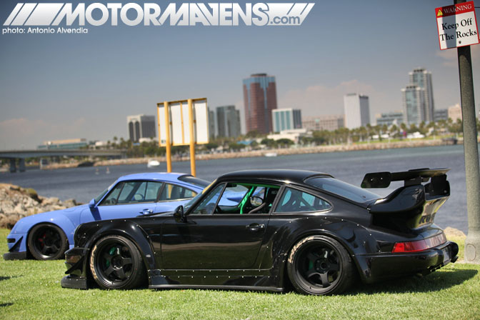 RWB Rauh Welt Porsche 911 993 Infamous Hellaflush Canibeat Fatlace Illest Hella Flush Long Beach Queen Mary