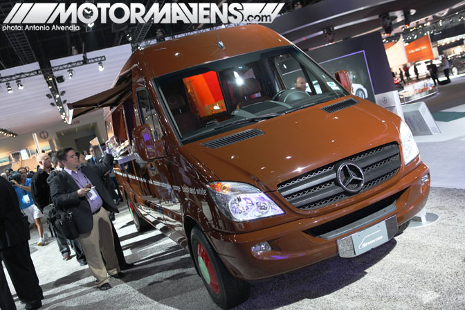 Mercedes Benz Sprinkles Cupcakes Sprinter Van LA Auto Show 2010 electric car