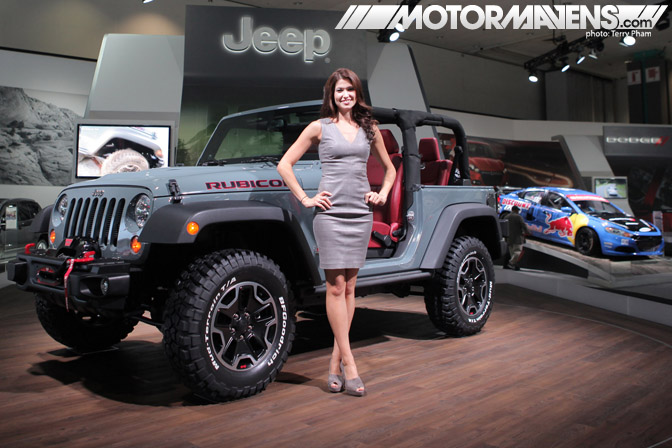 Jeep model TDI spokesmodel LA Auto Show 2012 LA Convention Center