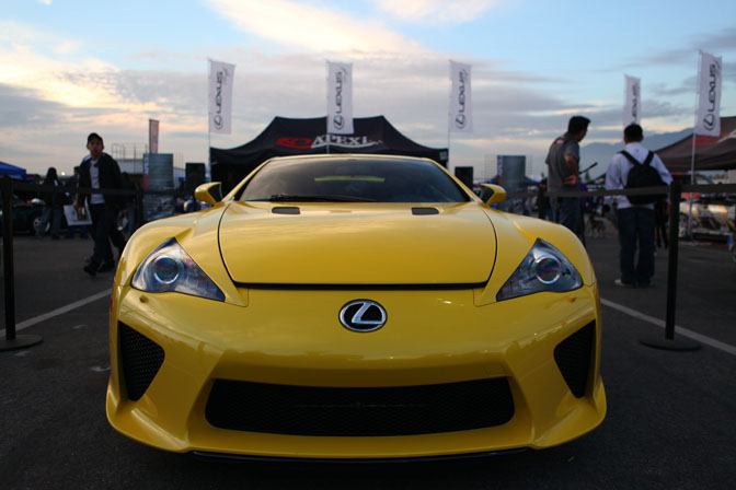 Lexus LFA Irwindale MotorMavens Mass Appeal Car Show Ken Block Invitational Gymkhana Grid