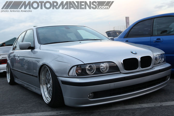 BMW E39 528i sedan PavelK Pavel Kostyurin Irwindale Speedway MotorMavens Mass Appeal Car Show