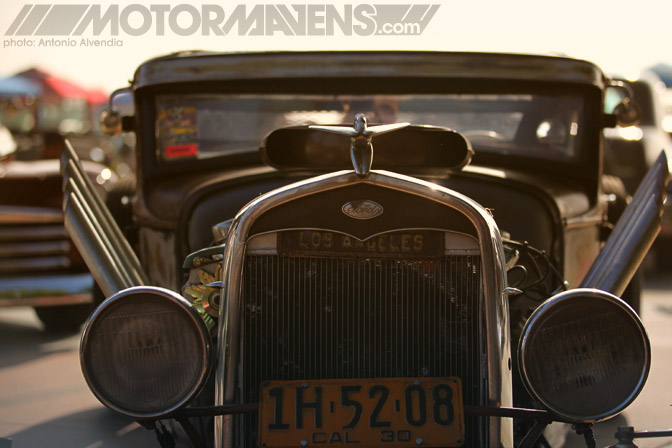Mooneyes hot rod rat kustom Irwindale Speedway xmas party