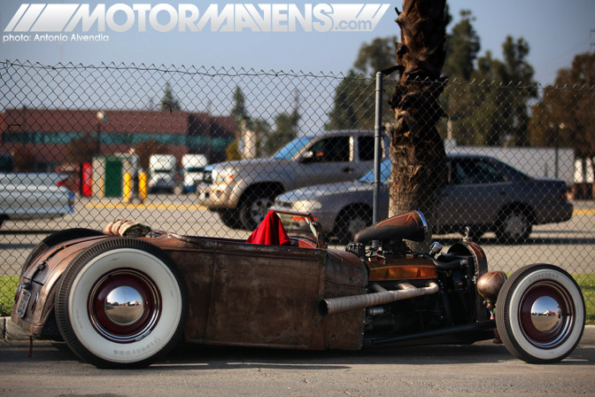 Mooneyes hot rod rat kustom Irwindale Speedway xmas party