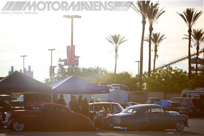 Mooneyes Christmas Party Xmas Irwindale Speedway hot rod rat rod kustom culture merc 