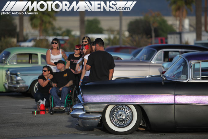 Mooneyes Christmas Party Xmas Irwindale Speedway hot rod rat rod kustom culture merc 