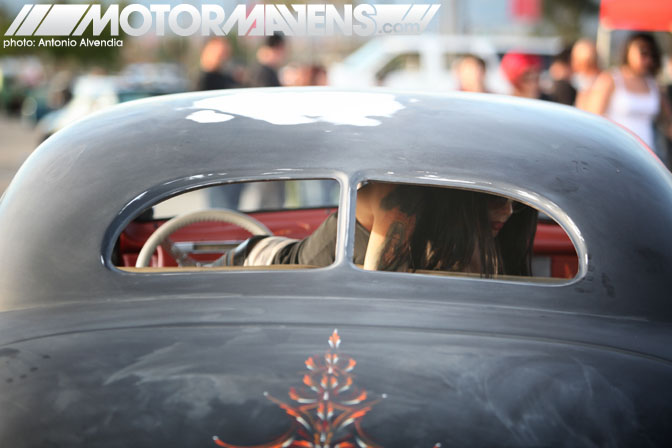 Mooneyes Christmas Party Xmas Irwindale Speedway hot rod rat rod kustom culture merc 