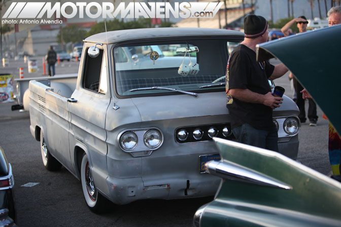 Mooneyes Christmas Party Xmas Irwindale Speedway hot rod rat rod kustom culture merc 