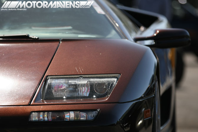 Lamborghini Diablo Nissan 300ZX headlights Supercar Sunday Woodland Hills 