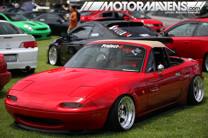 Tig Miata SSR Mark II MK2 MKII MarkII MX5 Project G Wekfest Los Angeles Long Beach Queen Mary Weksos Hellaflush Slammed Society