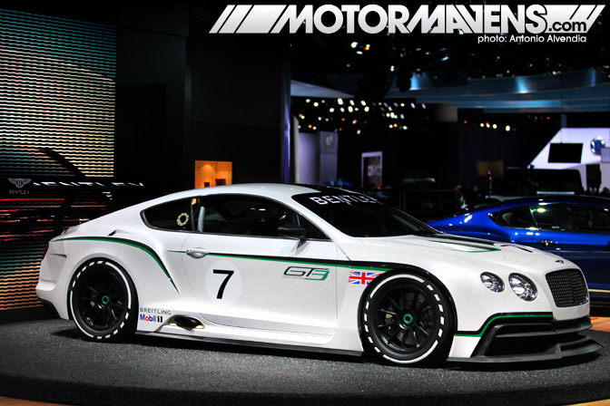 Bentley Continental GT3 supercar race car LA Auto Show Autoshow 2012