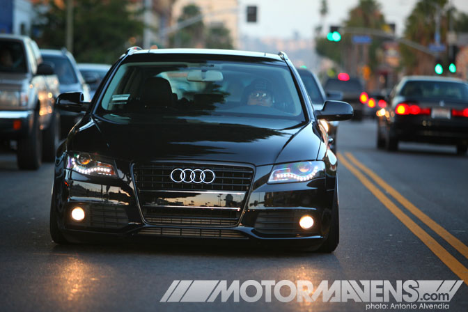 Audi A4 Avant wagon Rotiform Brian Henderson slammed offset flush stance air suspension