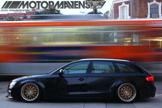 Audi A4 Avant wagon Rotiform Brian Henderson slammed offset flush stance air suspension