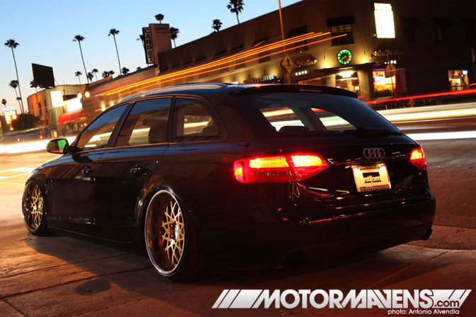 Audi A4 Avant wagon Rotiform Brian Henderson slammed offset flush stance air suspension