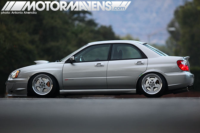 Austin Royal Flush Subaru Impreza WRX STi hella slammed stance scraping shakotan