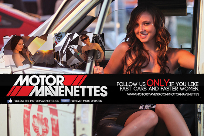 MotorMavenettes Tailyr Monette Motor Mavens umbrella girl girls model models import race queen