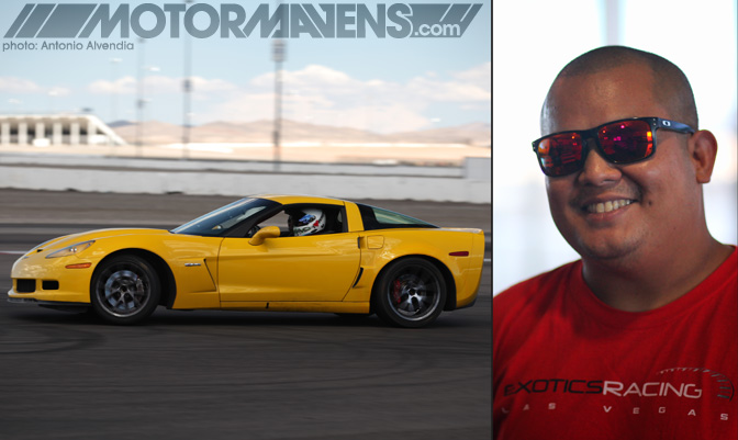 Exotics Racing Corvette Z06 ride along MikeBomac drifting Mike Bolanos Just Drift