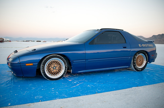 Dandy Tanaka FC3S MAZDA RX7 Bonneville Salt Flats Speedweek 2010 land speed racing