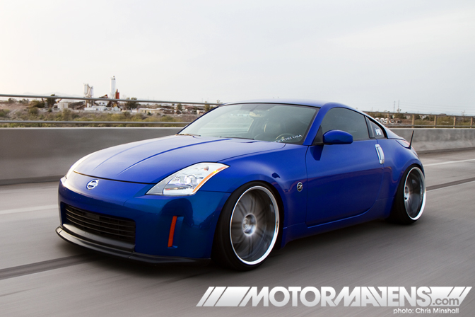 350z, Z33, Nissan, work wheels, work, t1s, varianza, negative offset, ksport, greddy, veilside, motordyne, mastergrade, toyo, luxer1