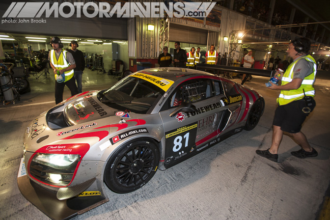 Audi R8 Dubai Autodrome 24H 24 Hours John Brooks Photo