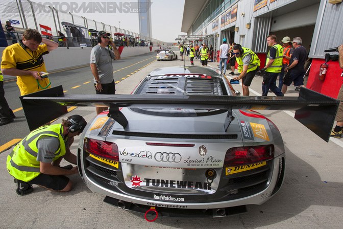 Audi R8 Dubai Autodrome 24H 24 Hours John Brooks Photo