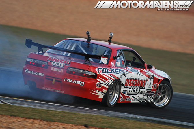 Formula Drift Road Atlanta 2011 Daijiro Yoshihara Falken Discount Tire V8 LS1 S13 Silvia Supermade MotoIQ Mike Kojima SPD Metalworks Scott Dodgion KW Suspension