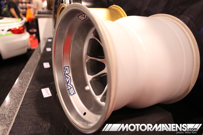 SEMA Show 2011 Las Vegas Convention Center Rays engineering Formula 1 racing wheel Mackin industries