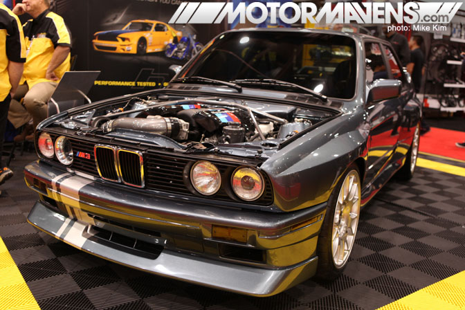 SEMA Show 2011 Las Vegas Convention Center LSM3 BMW M3 LS1 swap widebody