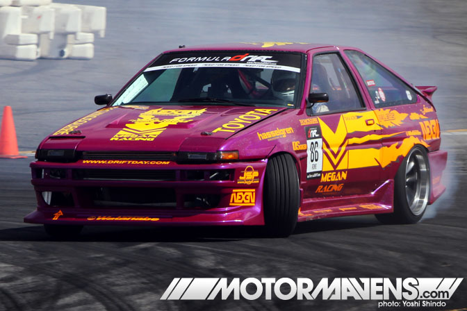 Formula D Toyota Corolla AE86 Taka Aono Yoshi Shindo