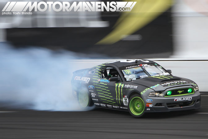 Formula D Seattle Evergreen Speedway Monroe Washington Vaughn Gittin Jr Ford Mustang RTR Monster Falken Yoshi Shindo