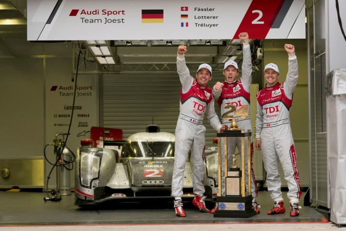 2011 Le mans 2011 R18 TDI 24 Hours of Le Mans Allan McNish Andre Lotterer Audi Benoit Treluyer Circuit de la Sarthe Le Mans Marcel Fassler Micheal Rockenfeller Peugeot Porsche R18 TDI Tamer Omran Victory at Le Mans